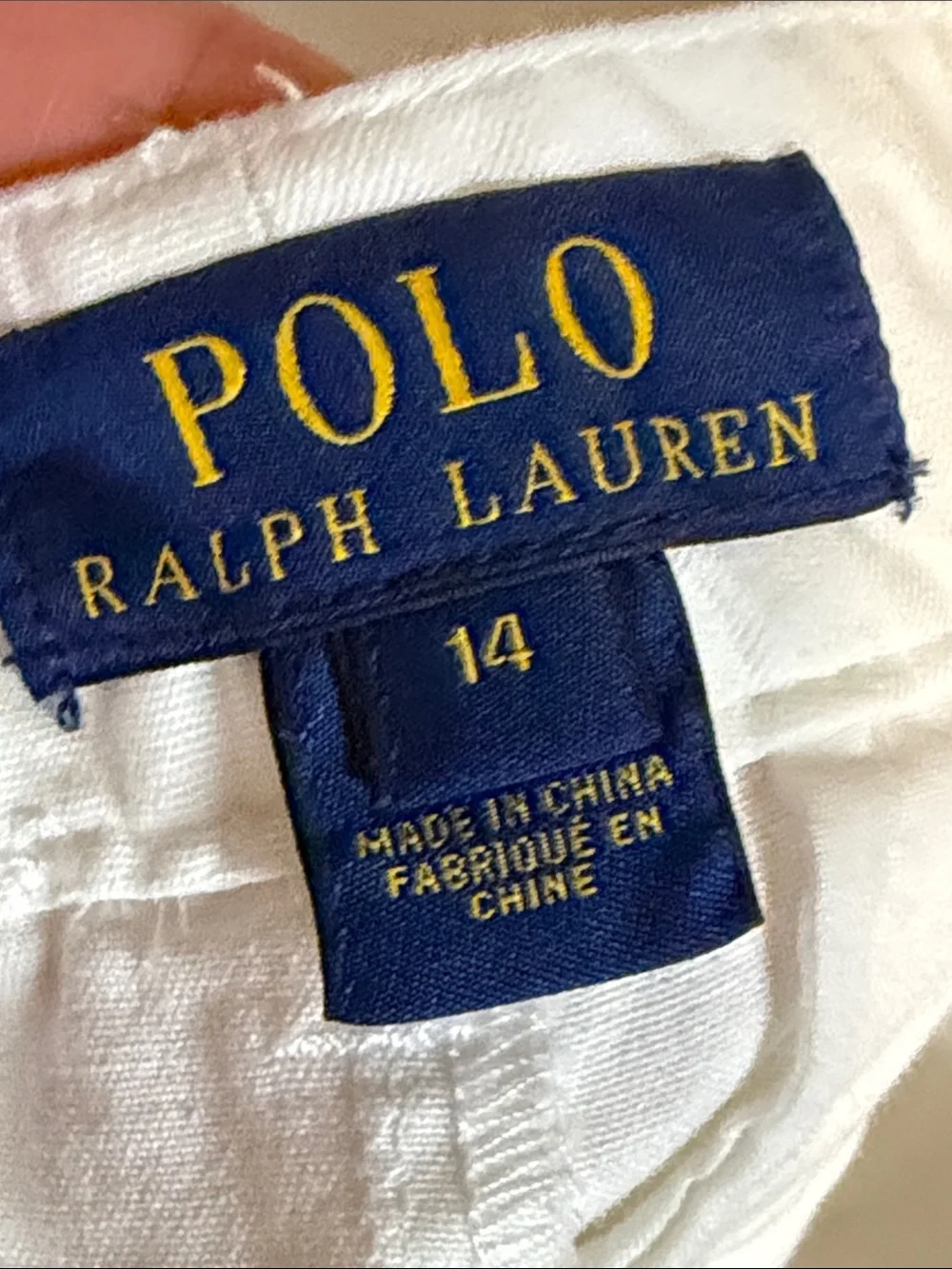 Polo by Ralph Lauren Cream-White Kids Cotton Shorts